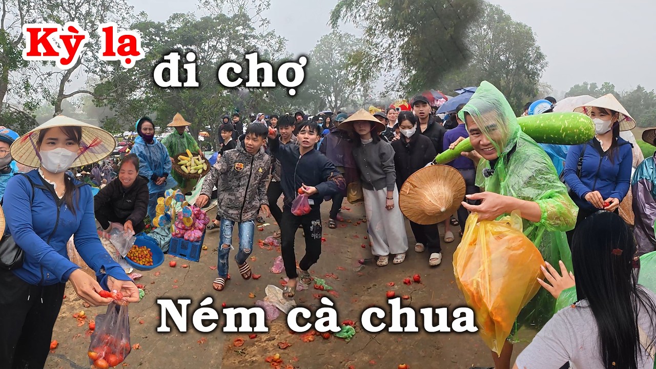 Chợ phiên cổ xưa nhất Xứ Thanh: Ném cà chua để cầu may - LAM SƠN TV