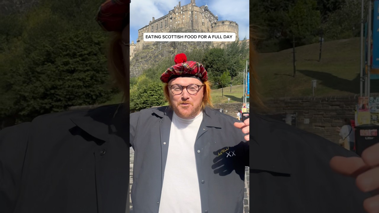 Eating Scottish food for a full day #edinburugh #scotland #foodie #food #shorts