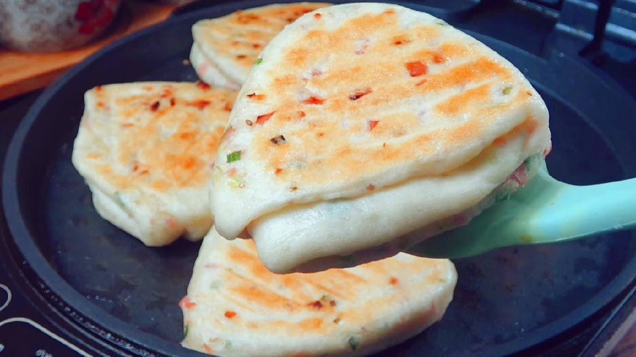 三角早餐饼的做法，外酥里软，层次丰富，做法简单