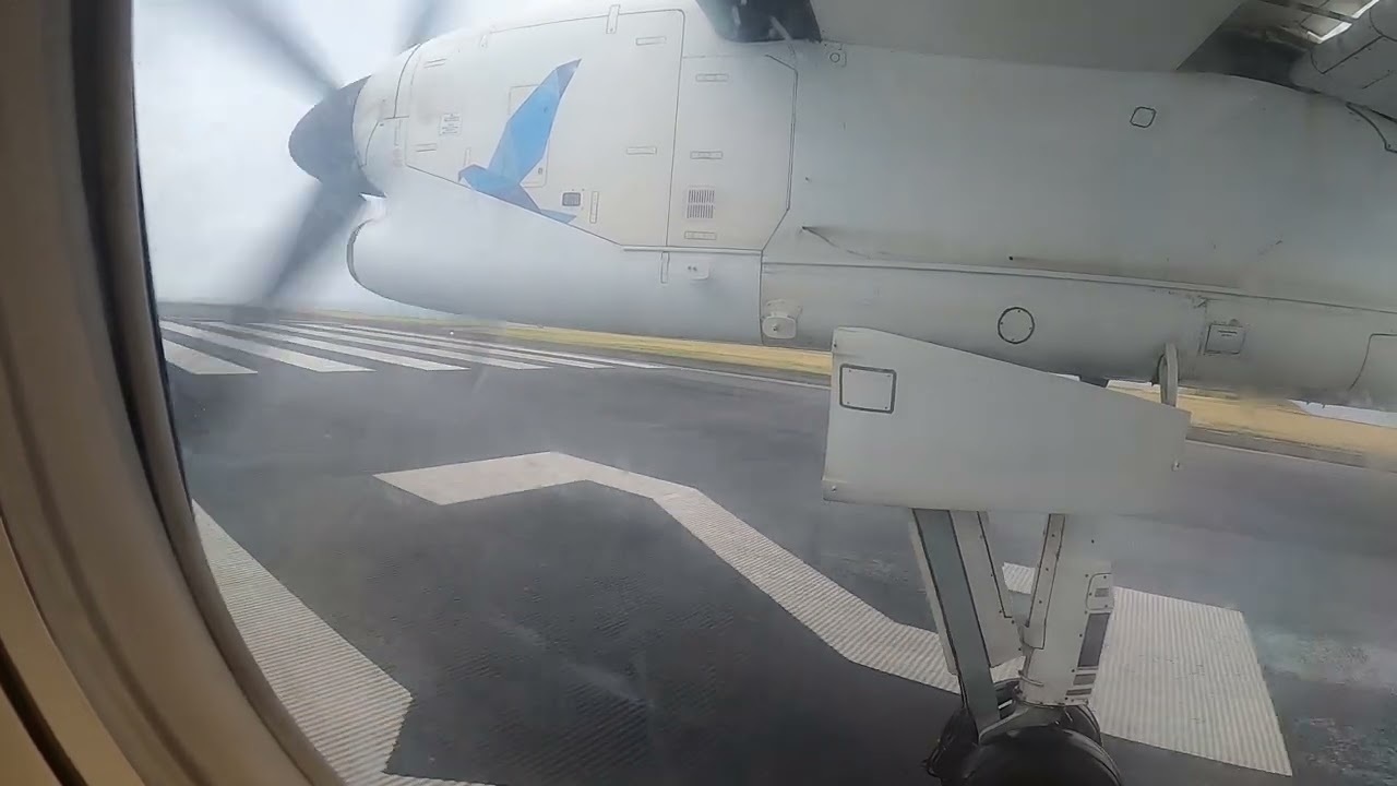 Bombardier Dash 8-Q200 SATA Air Azores Super Short Take Off in Horta