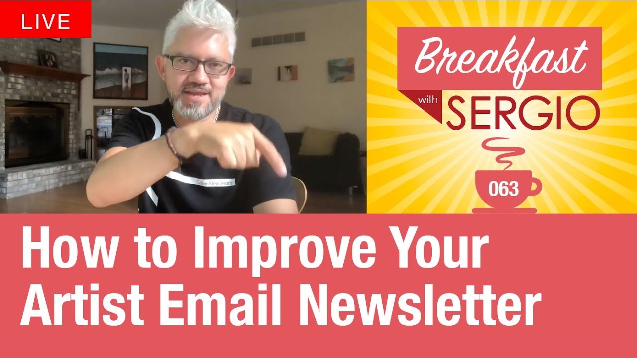 How to improve your artist email newsletter. Breakfast 🍳 with Sergio #63