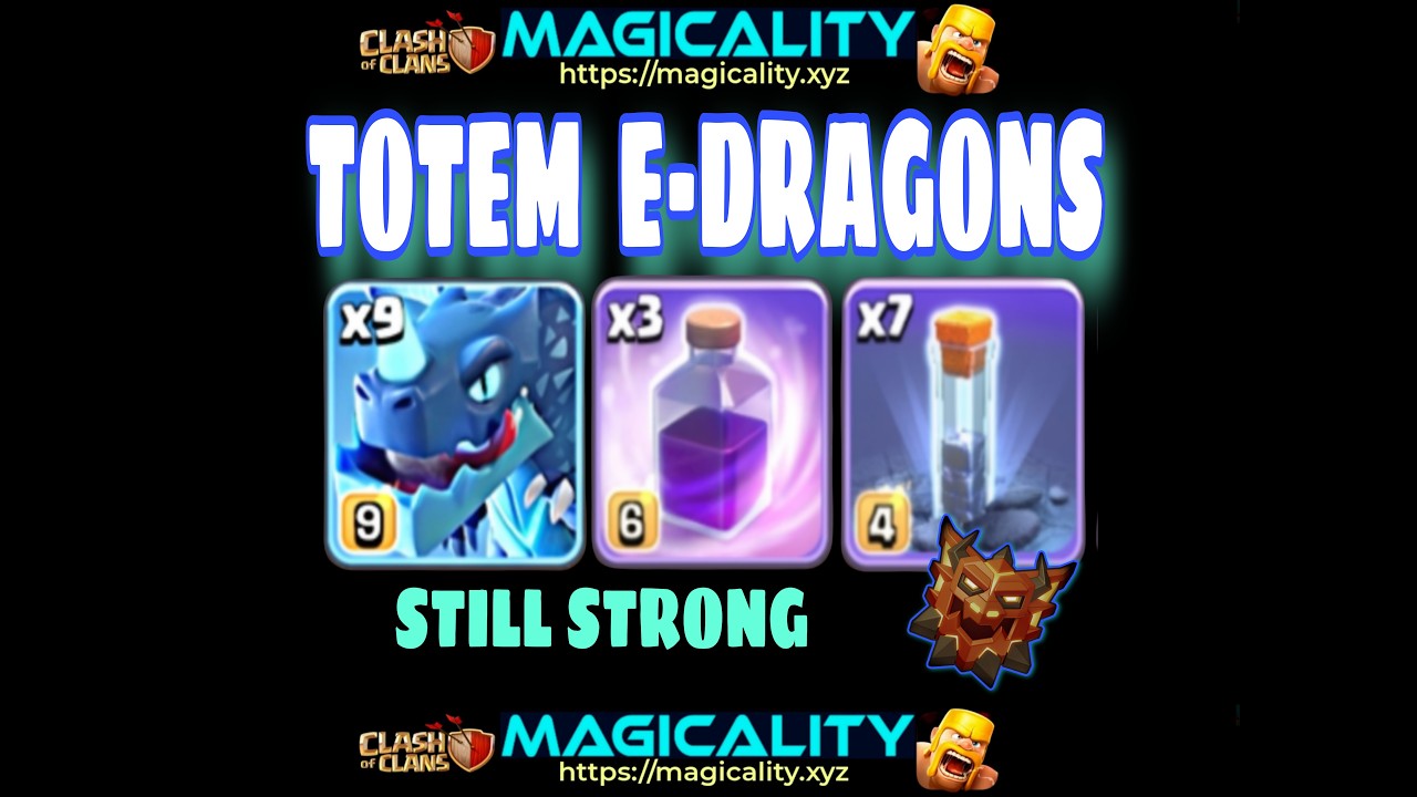 TH18 LEGEND EDRAGONS TOTEM TRIPLE-RAGE (#8) #mousy #coc #clashofclans #supercell #magicality