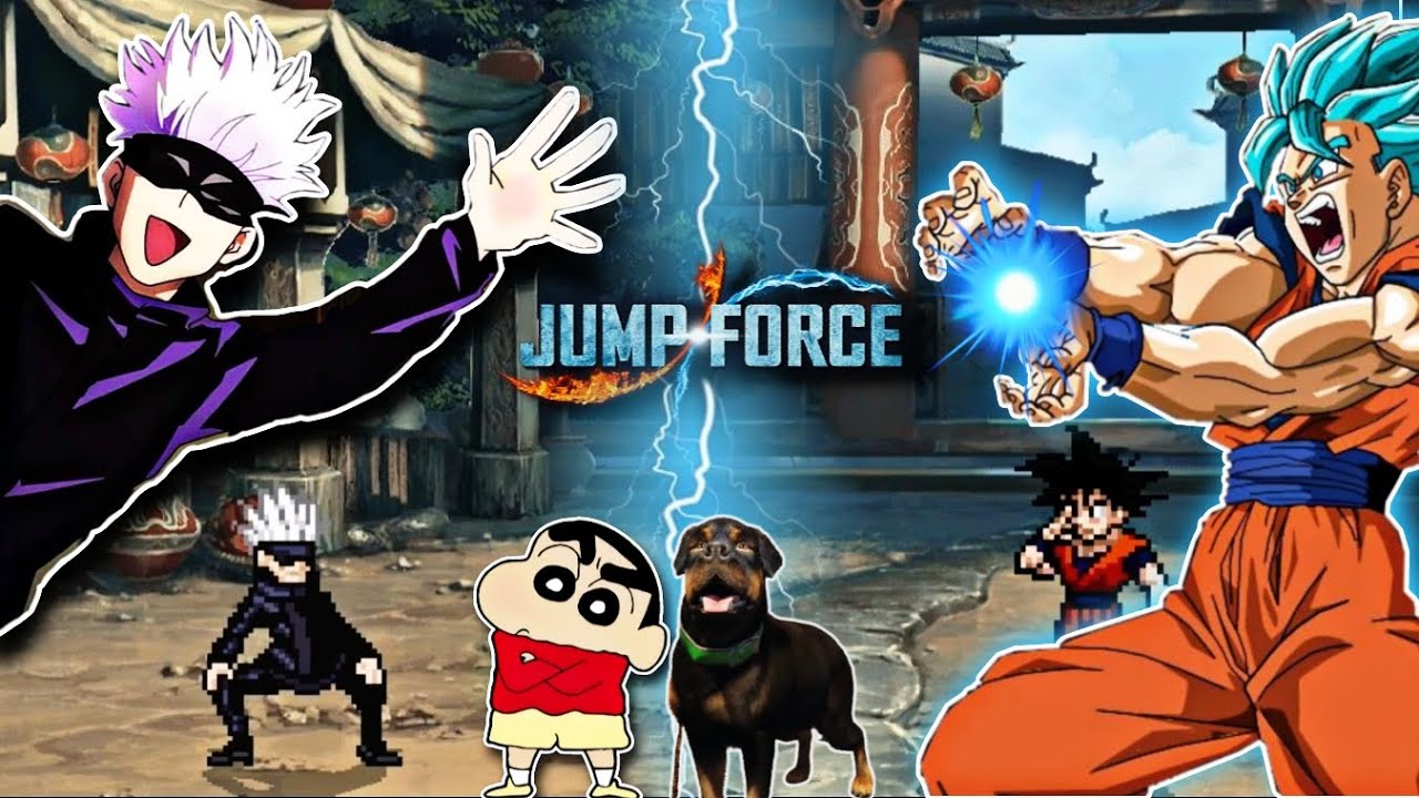 ГОКУ против ГОДЗЁ с ШИНЧАНОМ и ЧОПОМ | JUMP FORCE MUGEN