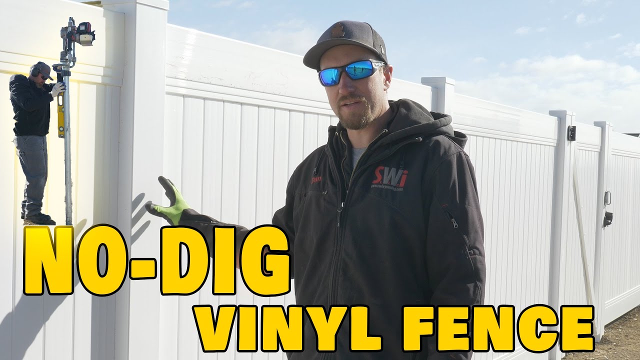 How We Build No-Dig Vinyl Fence (i Drive)