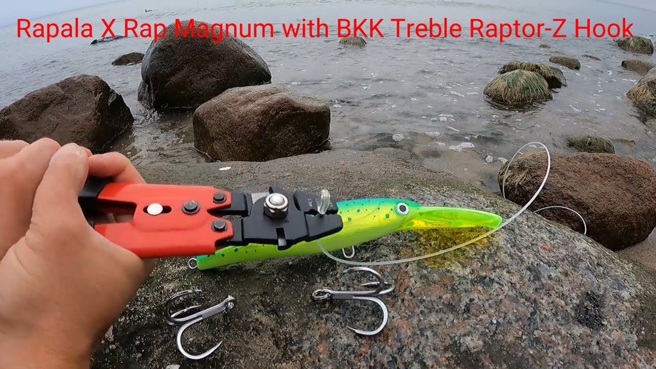 Rapala X Rap Magnum with BKK Treble Raptor-Z Hook for trolling on tuna
