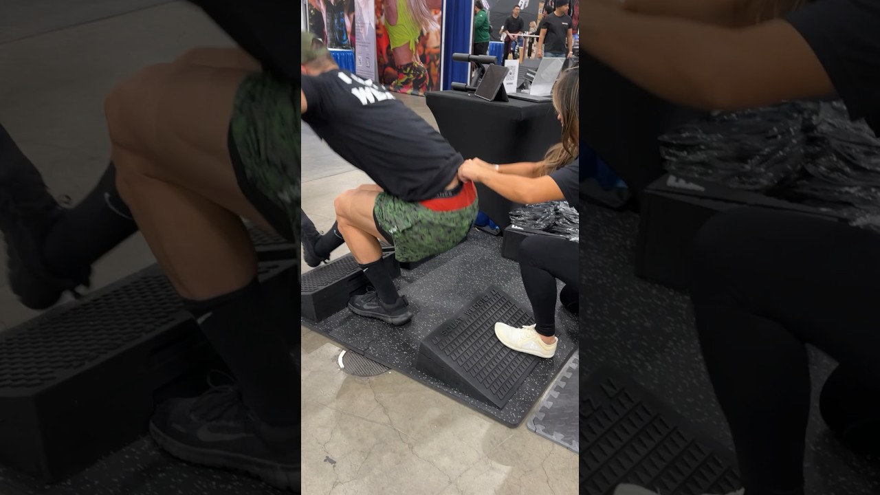 Girl Gives Guy A Wedgie At The LA Fitness Expo