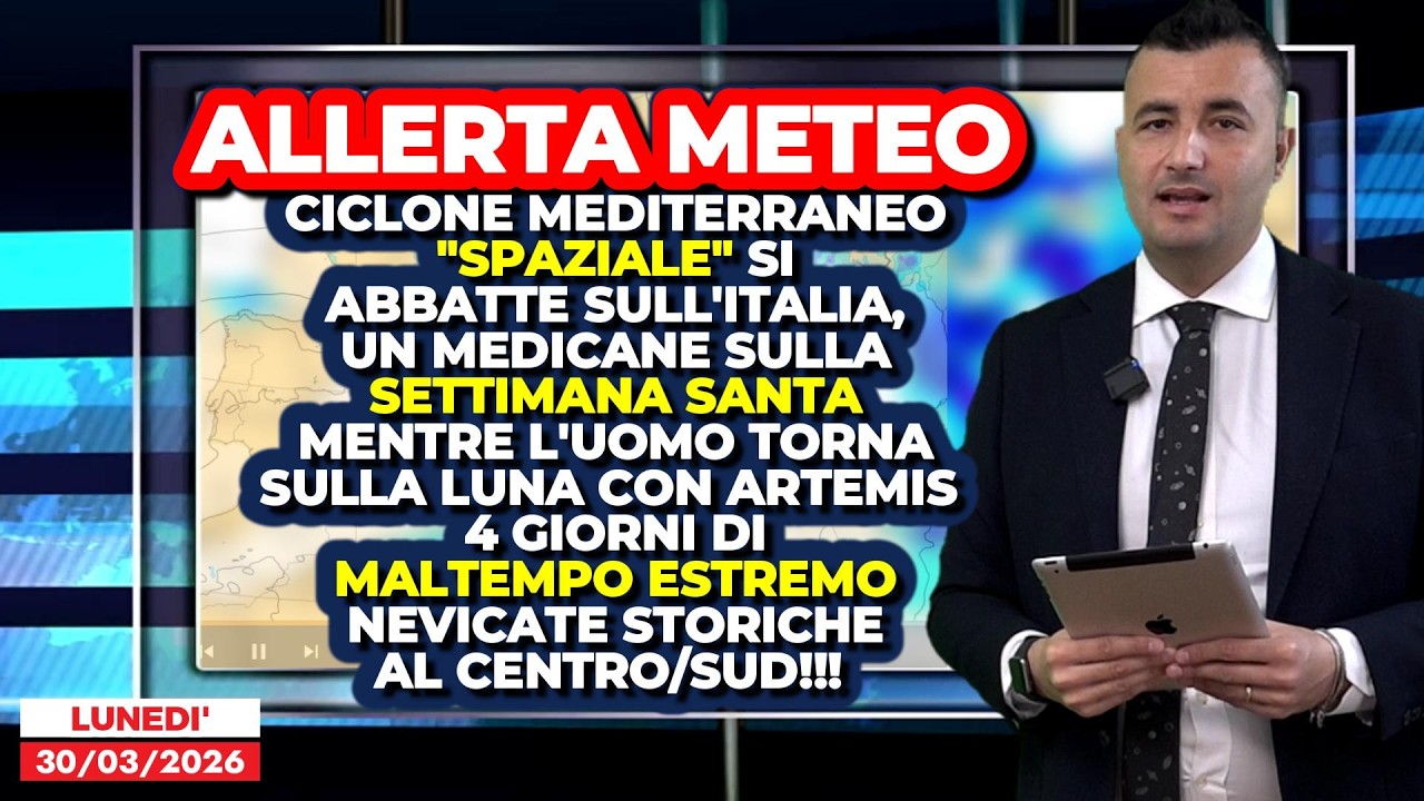 Allerta Meteo, MEDICANE POLARE si abbatte sull'Italia nei giorni della storica missione Artemis!