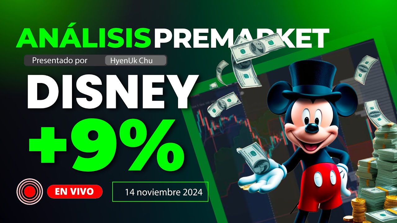 🔴 Análisis Premarket /¡Disney, la Única Brillando! +9%