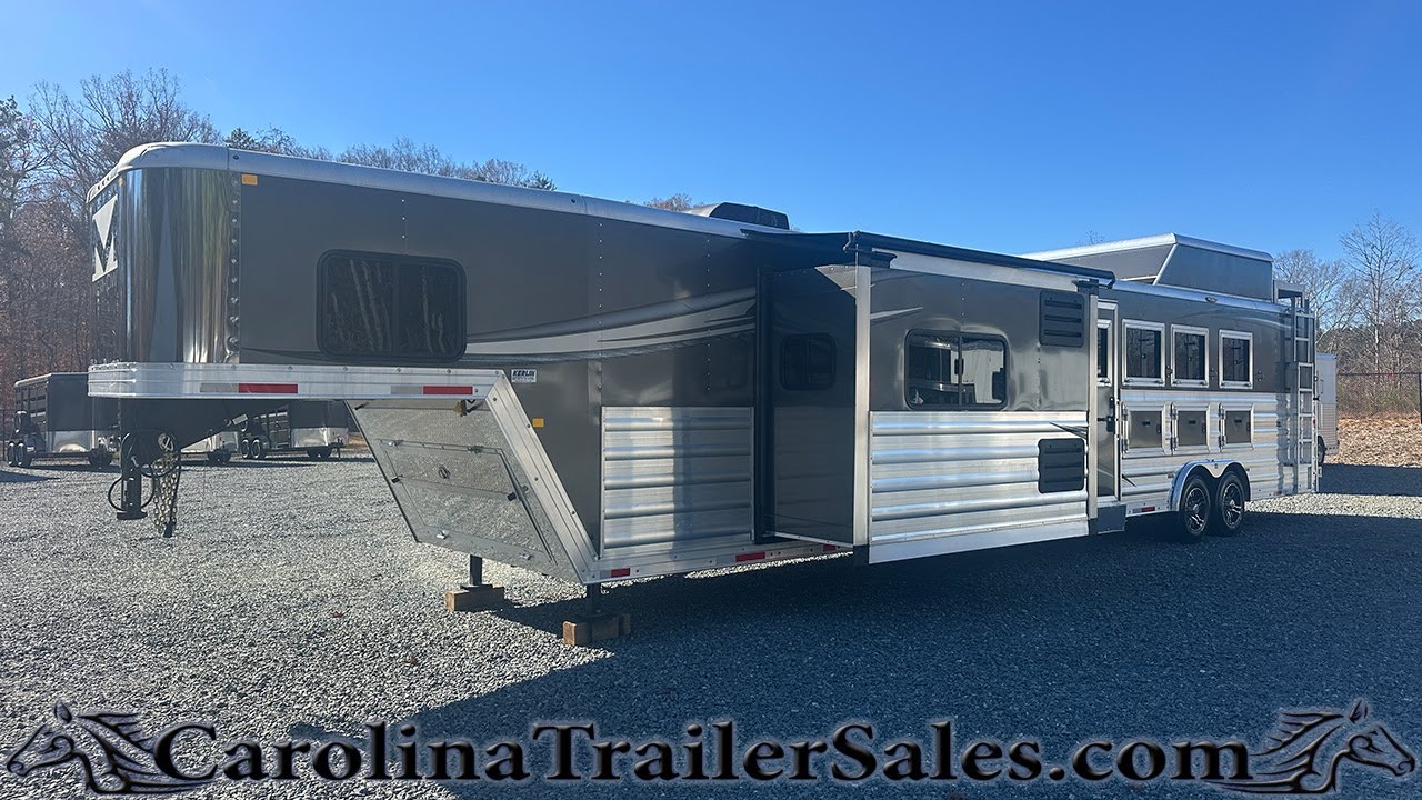 Merhow 8416 RWS – A, 2023, прицеп с боковой загрузкой для 4 лошадей | 16-футовый LQ, с горкой и к...