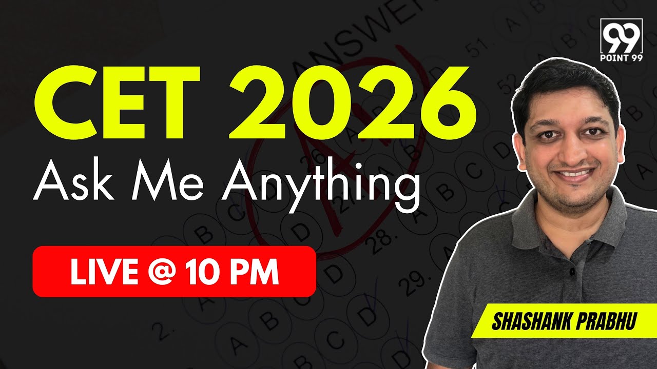 CET 2026 Ask me Anything Session | CET 26 Strategy | Shashank Prabhu Live