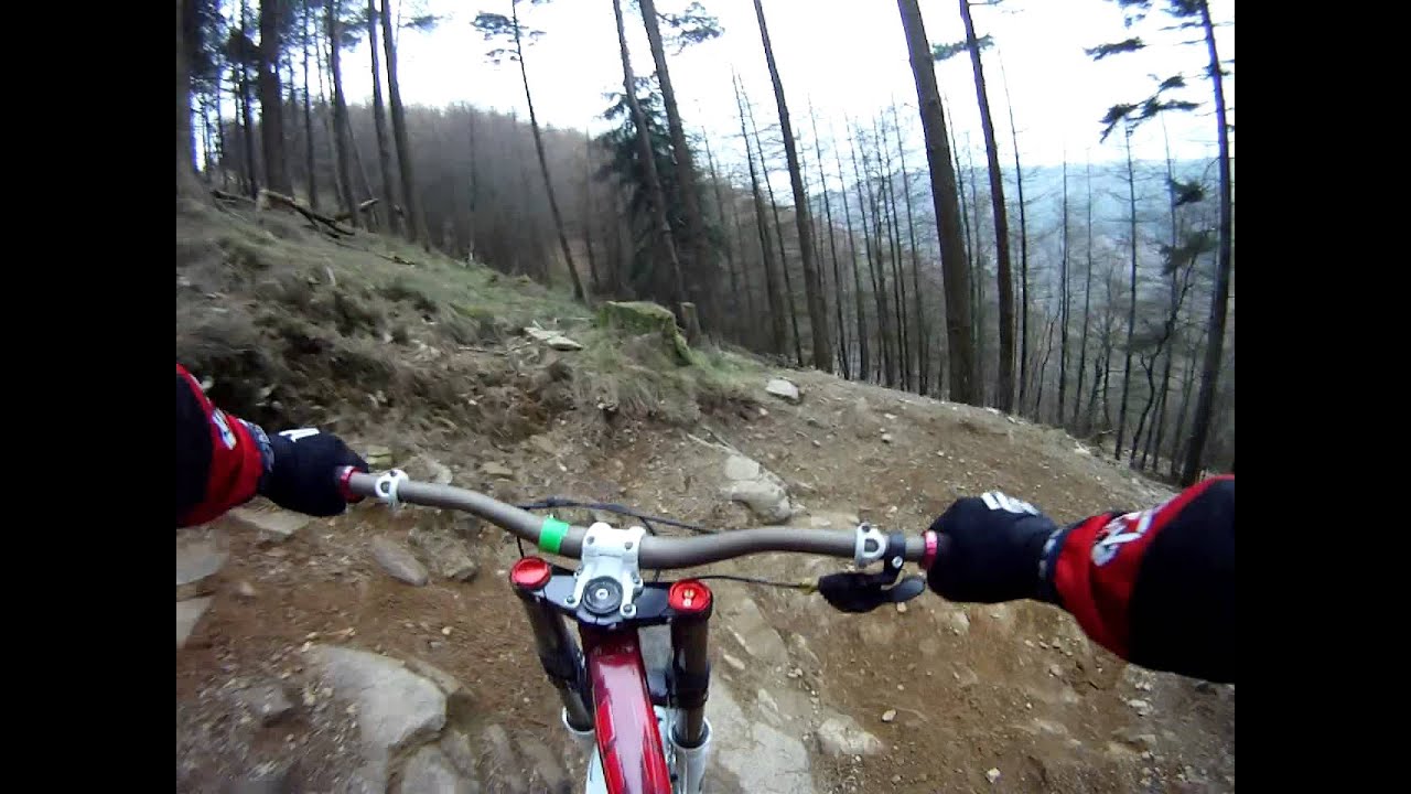 Cwmcarn downhill track on a Morewood Makulu