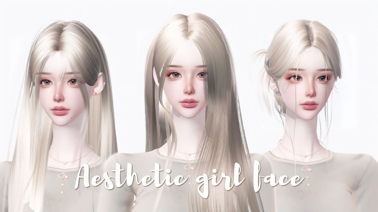 aesthetic girl face 🧸⊹ ᮫࣭﹆ֹ | zepeto face tutorial [oplas zepeto]