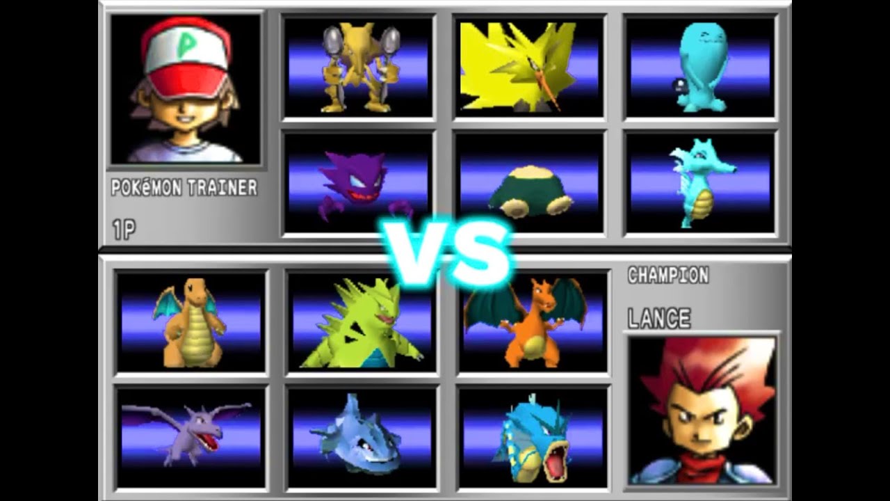 Pokémon Stadium 2 Episode 13 VS Powerful Champion Lance! HD