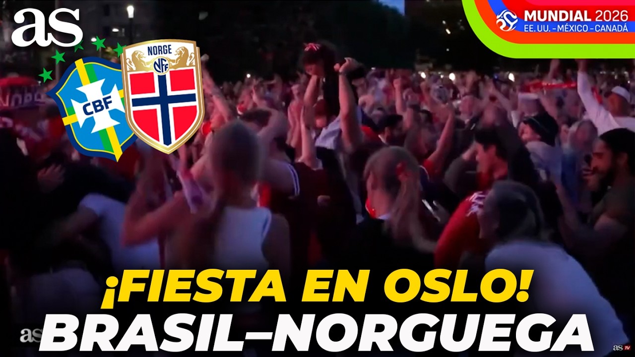 &iexcl;OSLO enloquece con el GOL de HAALAND y sue&ntilde;an con el MUNDIAL 2026! BRASIL 0 - NORUEGA 1