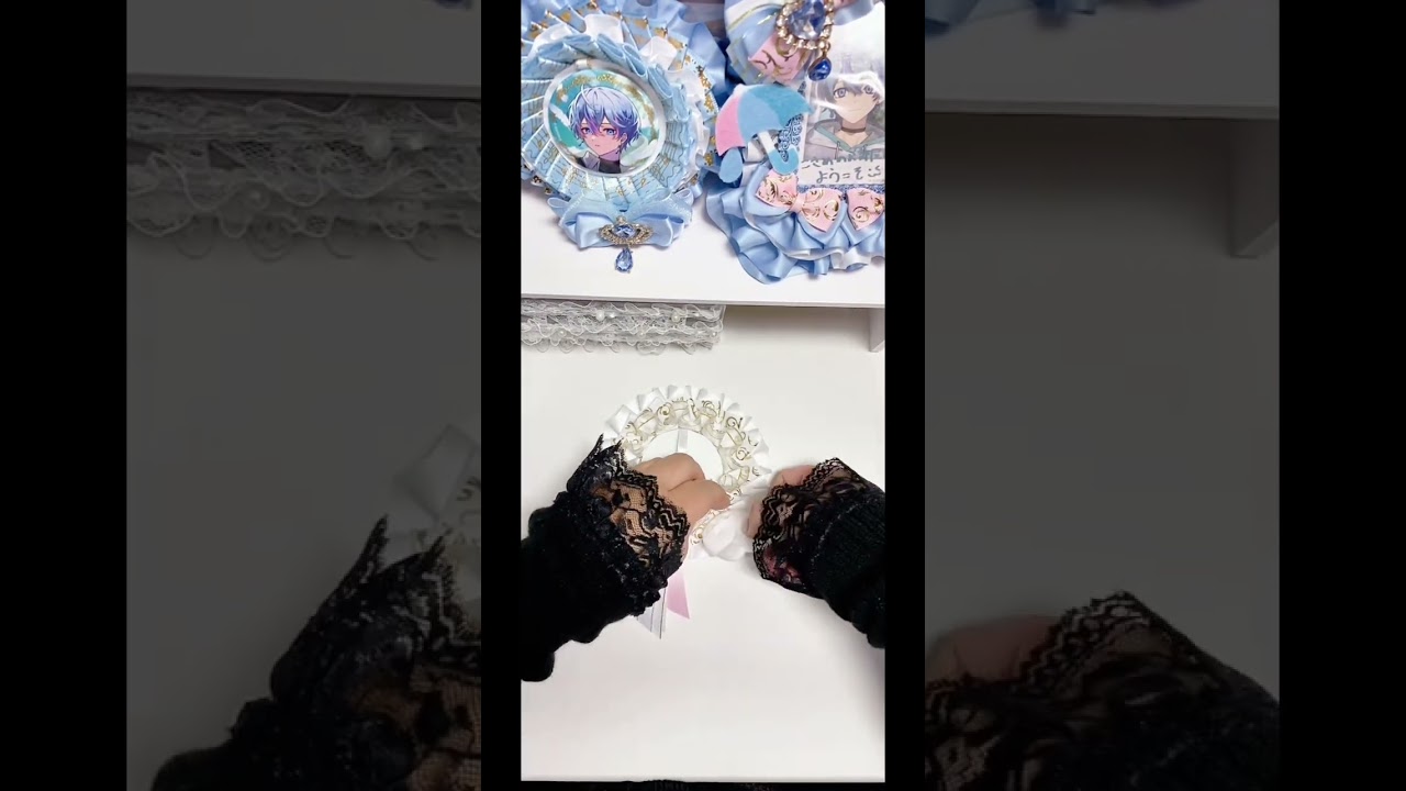 痛ロゼット制作✨️天使の羽付きデザインを制作しました♡ 