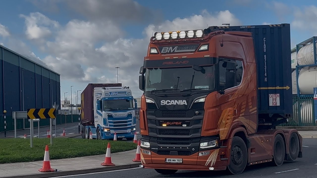 Truck Spotting in Ireland - October 2025 at Dublin Port.. Part 2 