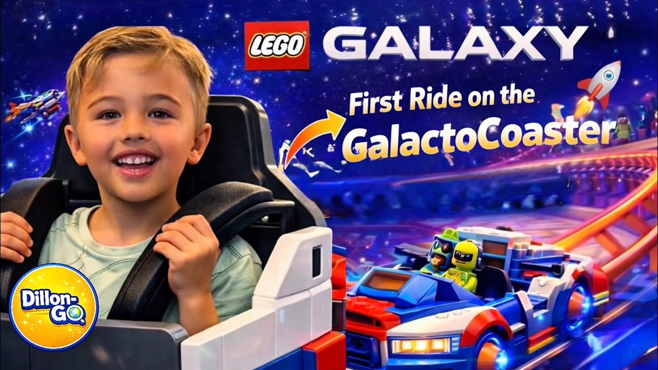 NEW LEGOLAND Galaxy! 🚀 First Ride on the GalactoCoaster | Dillon-Go