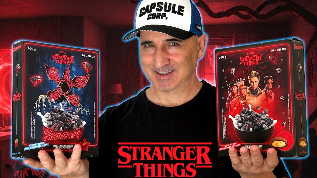 &iexcl;PROBAMOS los CEREALES de STRANGER THINGS 🤯 y el ALBUM de Cromos del Upside Down!!
