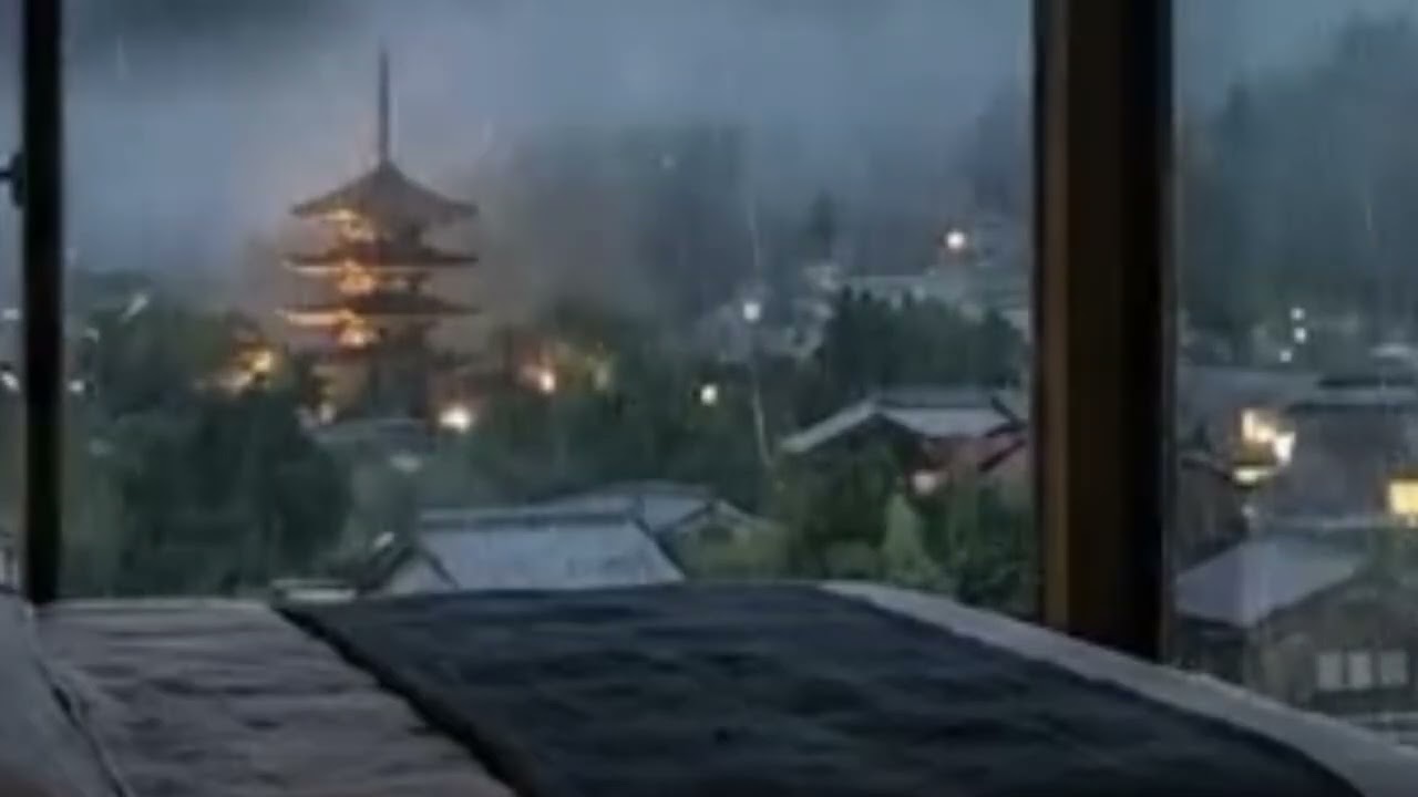 The sound of rain makes you relax while sleeping