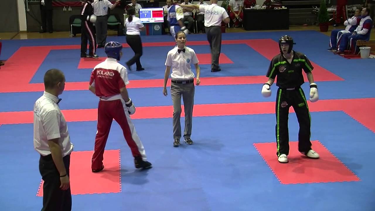 Bartosz Baczynski (POL) v Simon McDonnell (IRL) WAKO European Championships 2014