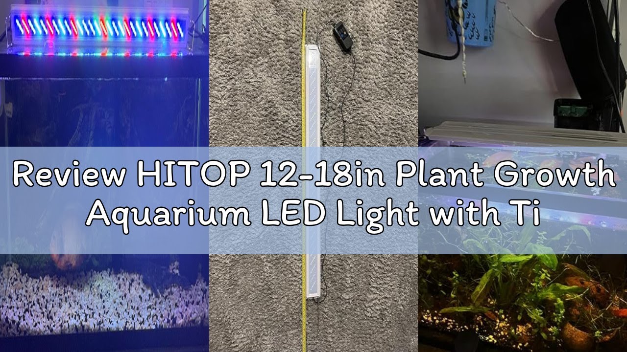 Review HITOP 12-18in Plant Growth Aquarium LED Light with Timer, Full Spectrum Auto 24/7 Lighting Cy