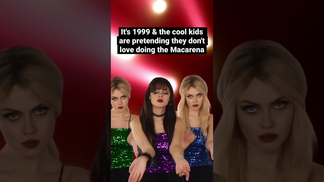It&rsquo;s the #90s & the cool kids are pretending they don&rsquo;t love doing the Macarena #nostalgia #90skids