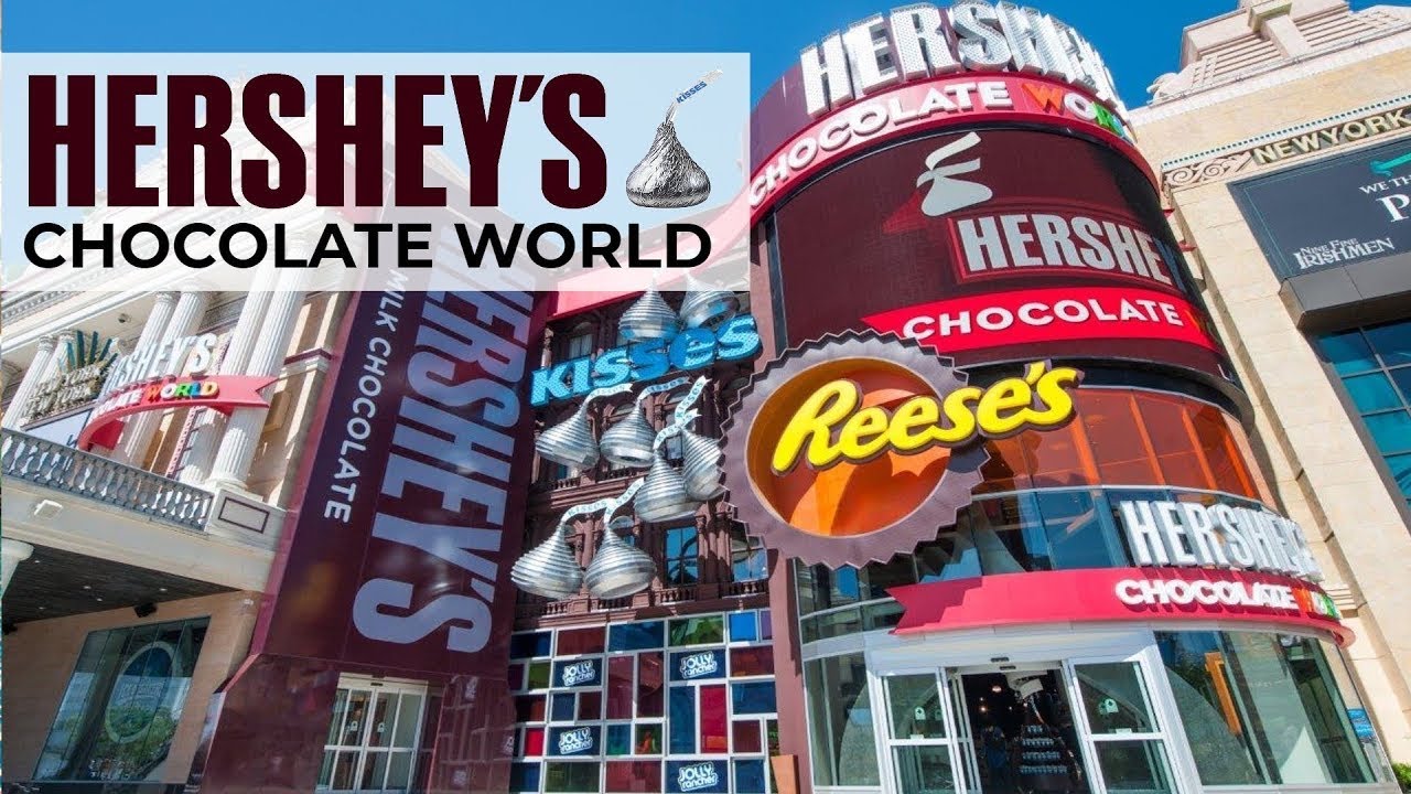 Hershey's Chocolate World Las Vegas strip walk through inside store