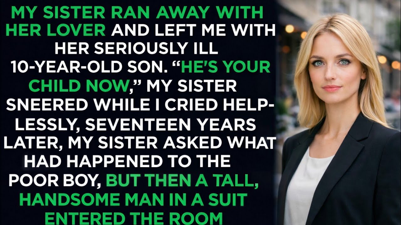 My sister ran off with her boyfriend, leaving me to handle her seriously sick 10-year-old son…