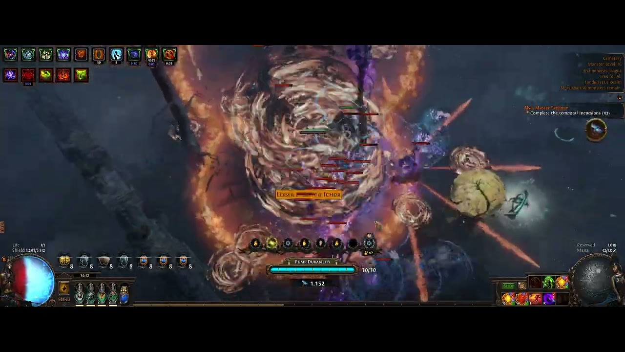 [3.17] PoE Profane Bloom + Shaper of Flames Ignite Autobomber Build Showcase