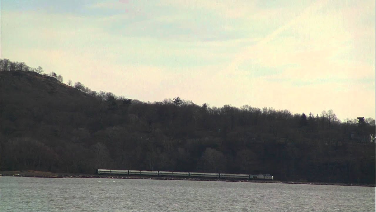 Amtrak P42AC-DM SB Amfleet Cars Hudson River Line Peekskill