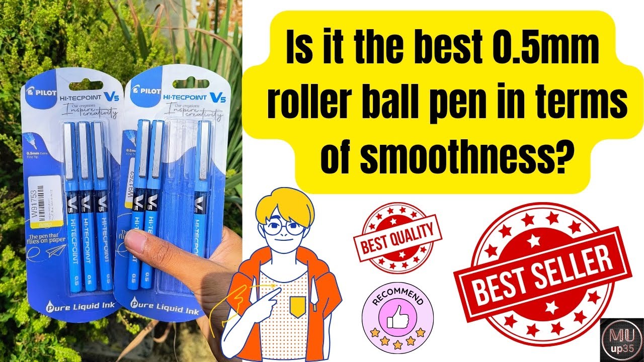 Pilot V5 Liquid Ink Rollerball Pen unboxing and review...