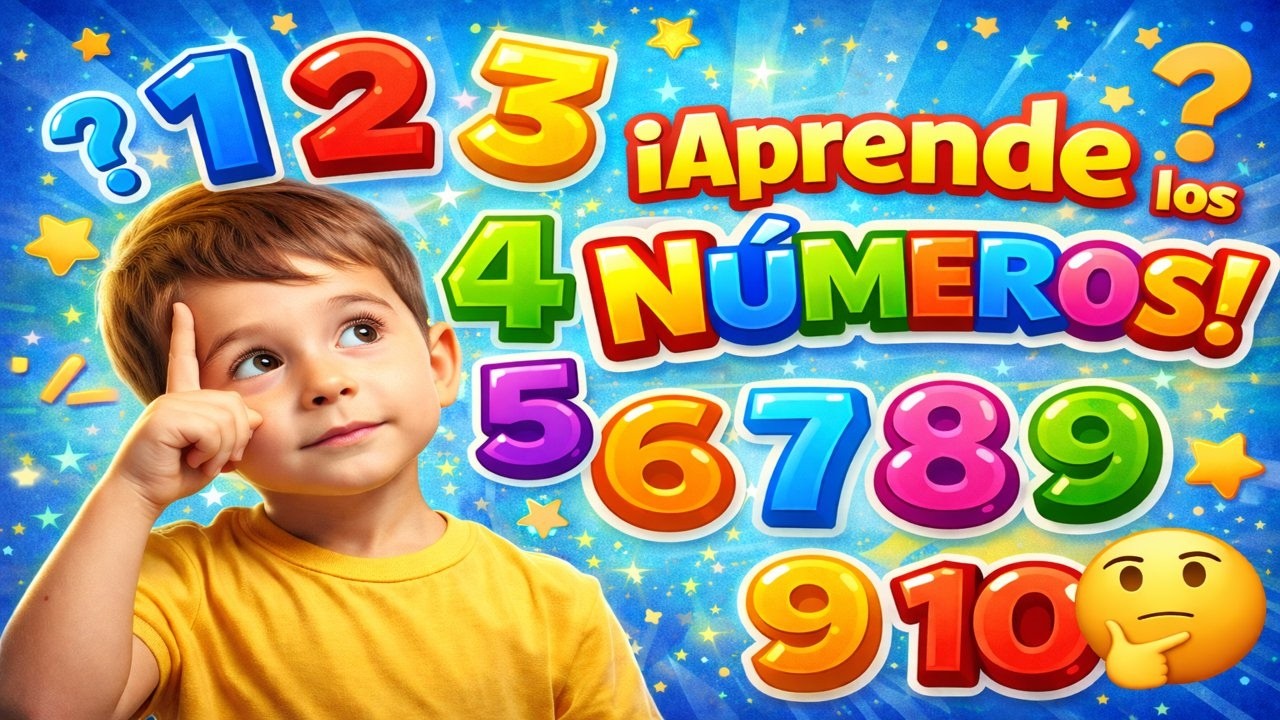 Aprender los Números del 1 al 10 | Video Educativo para Bebés y Niños Pequeños