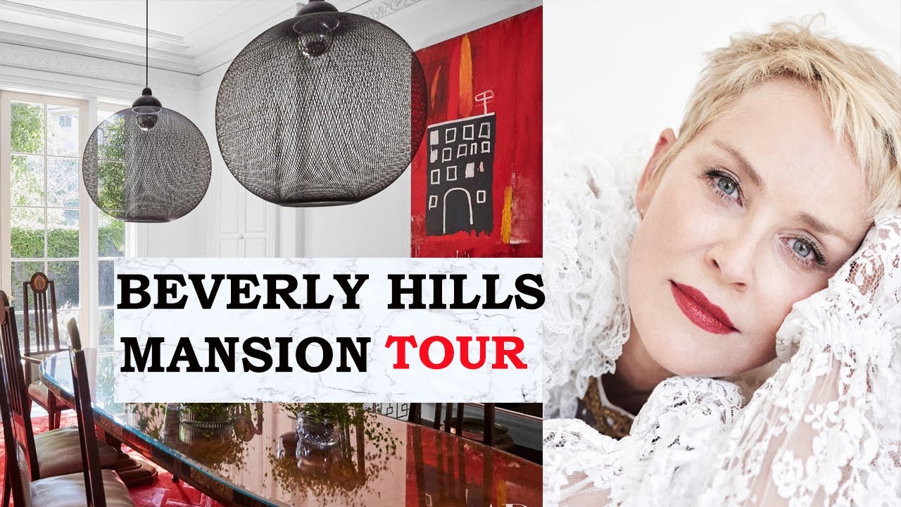 TOUR SHARON STONE’S BEVERLY HILLS MANSION|COMFORT & GLAMOUR| INTERIOR DESIGN