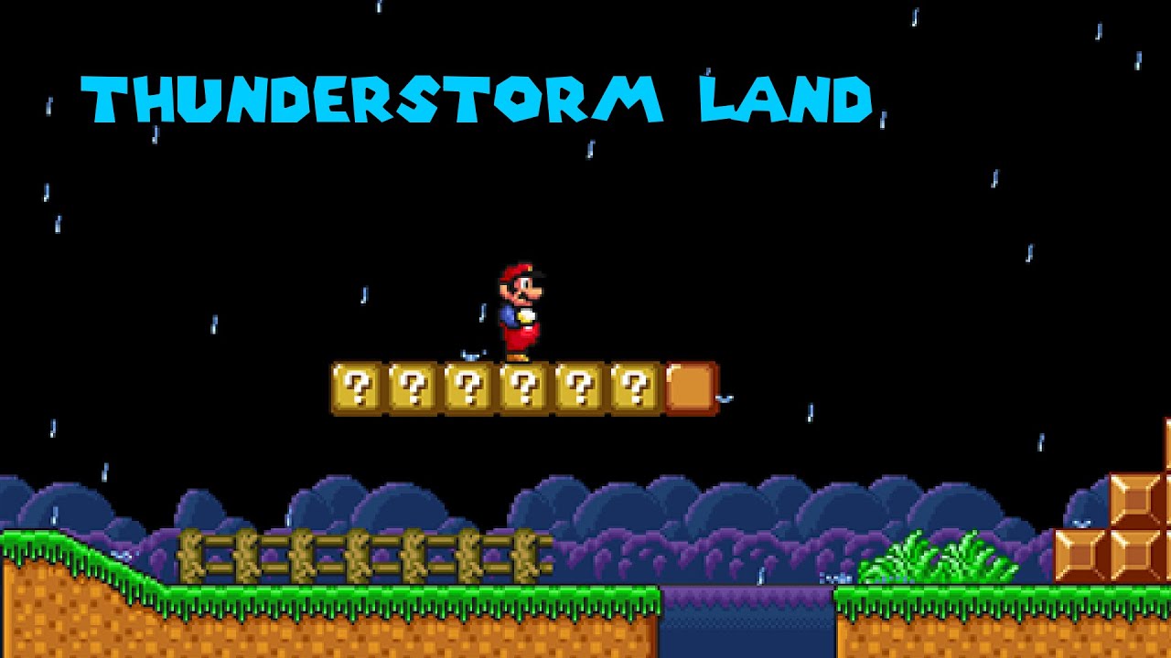 Super Mario Construct Level Showcase - Thunderstorm Land