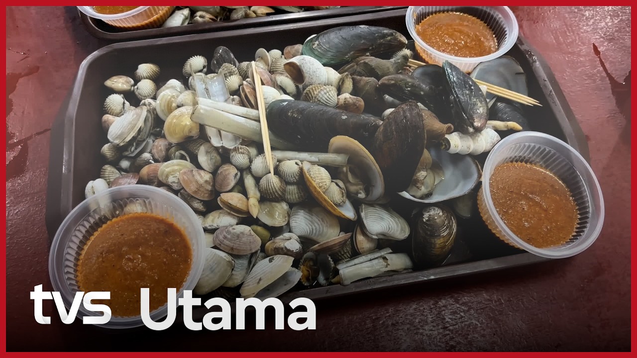 Siput, kerang rebus jadi pilihan moreh