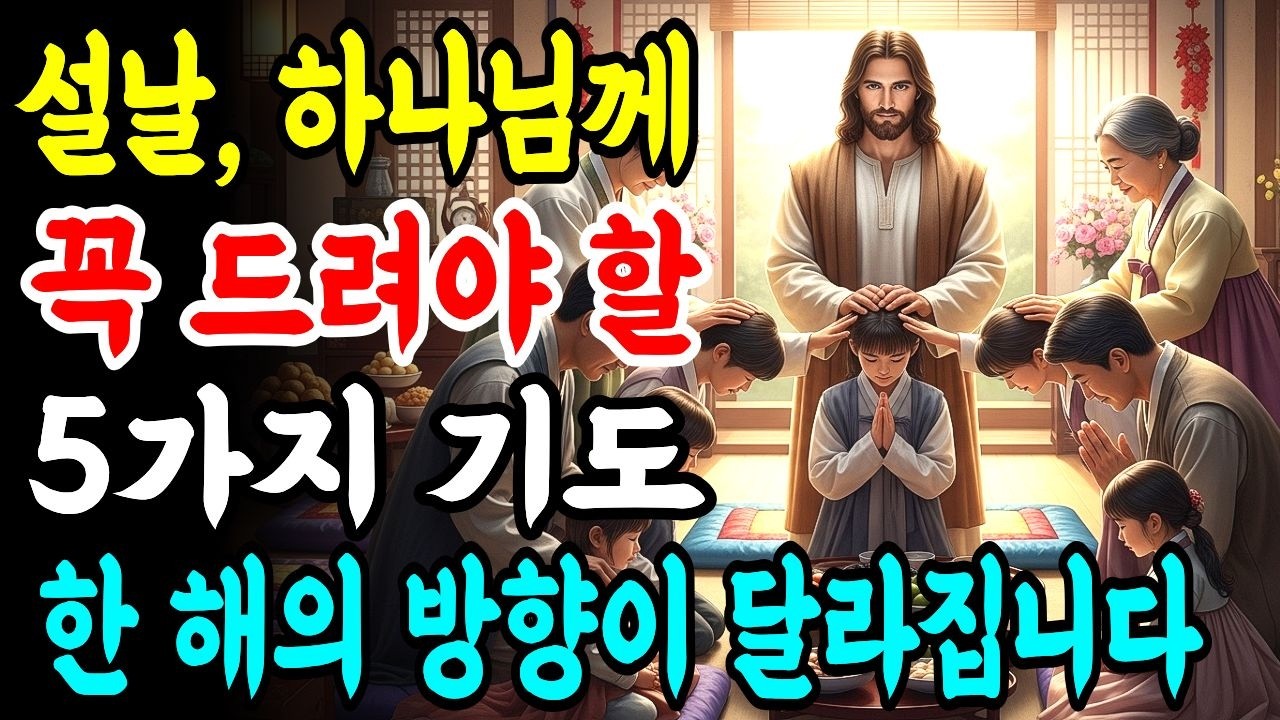 2026년 설날, 꼭 드려야 할 기도 다섯 가지로 한 해를 시작하세요! 5가지 기도로 축복이 쏟아집니다ㅣ성경말씀ㅣ기독교명언ㅣ오디오북ㅣ말씀묵상
