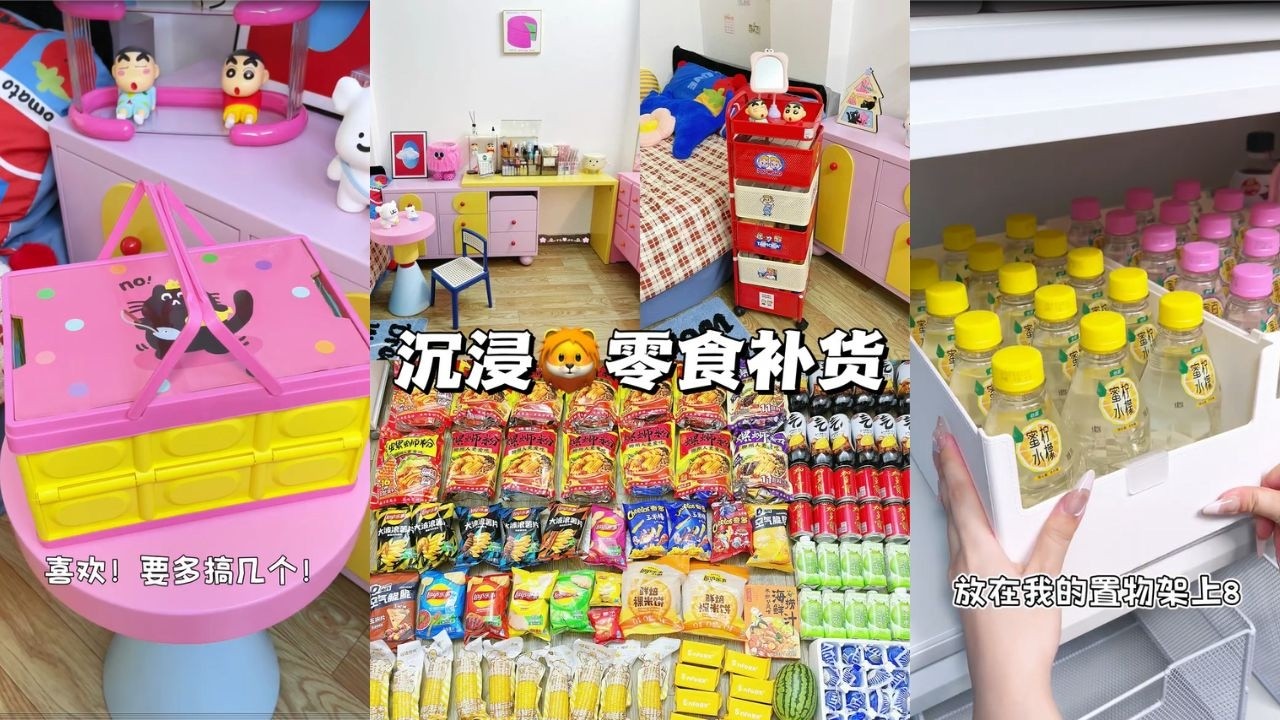 Immerse Yourself in Organizing and Tidying Up🎀 | Let's Open and Arrange the Snacks in the Cabinet✨