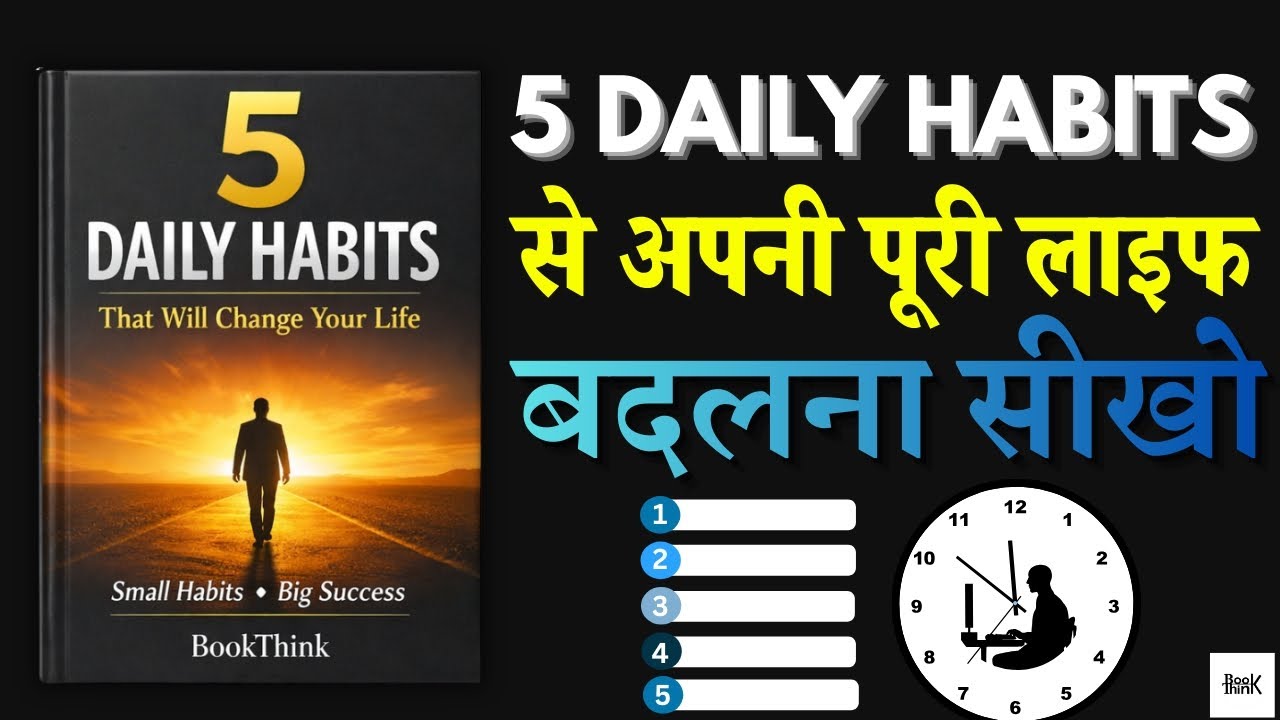 These 5 Habits Will Change Your Life Forever | Hindi Audeobook Summary BookThink📚