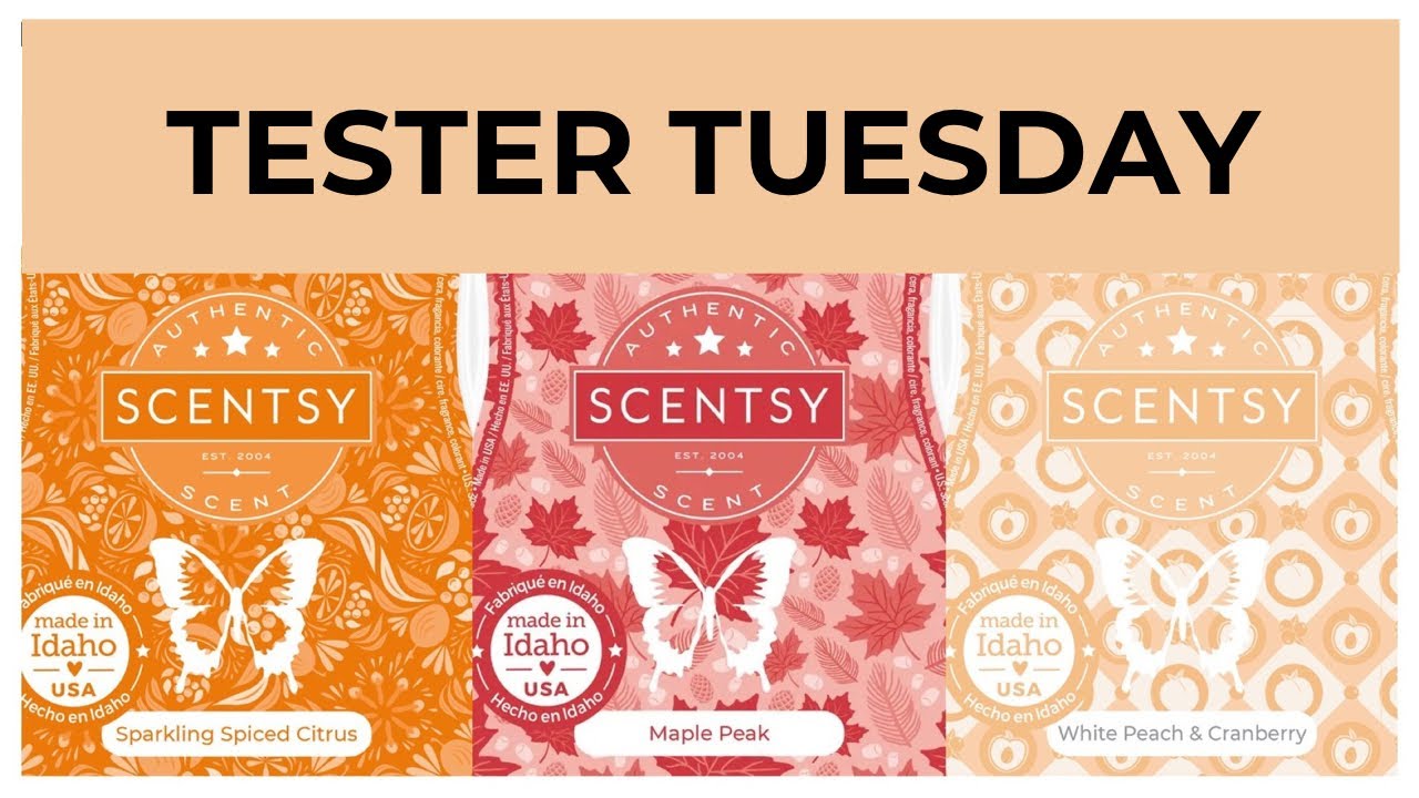 Tester Tuesday Sparkling Spiced Citrus, Maple Peak🇨🇦 and White Peach & Cranberry (Scentsy Reviews)