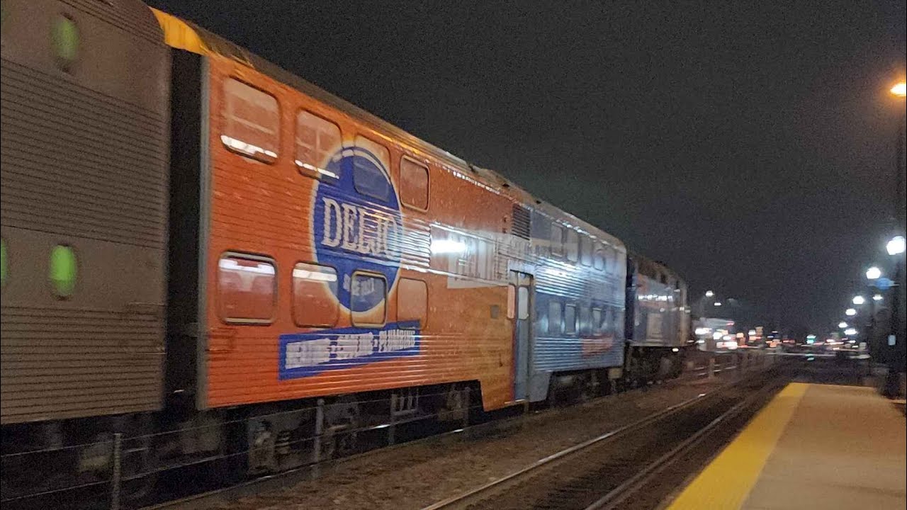 Afternoon And Evening Rush Hour Metra Trains At Barrington FT. Brand New DELJO Ad Wrap - 3/3/26