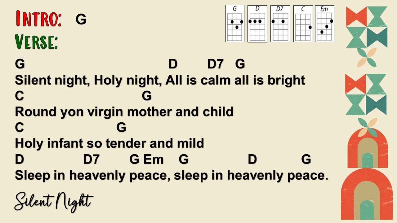Silent Night (Ukulele Play Along)