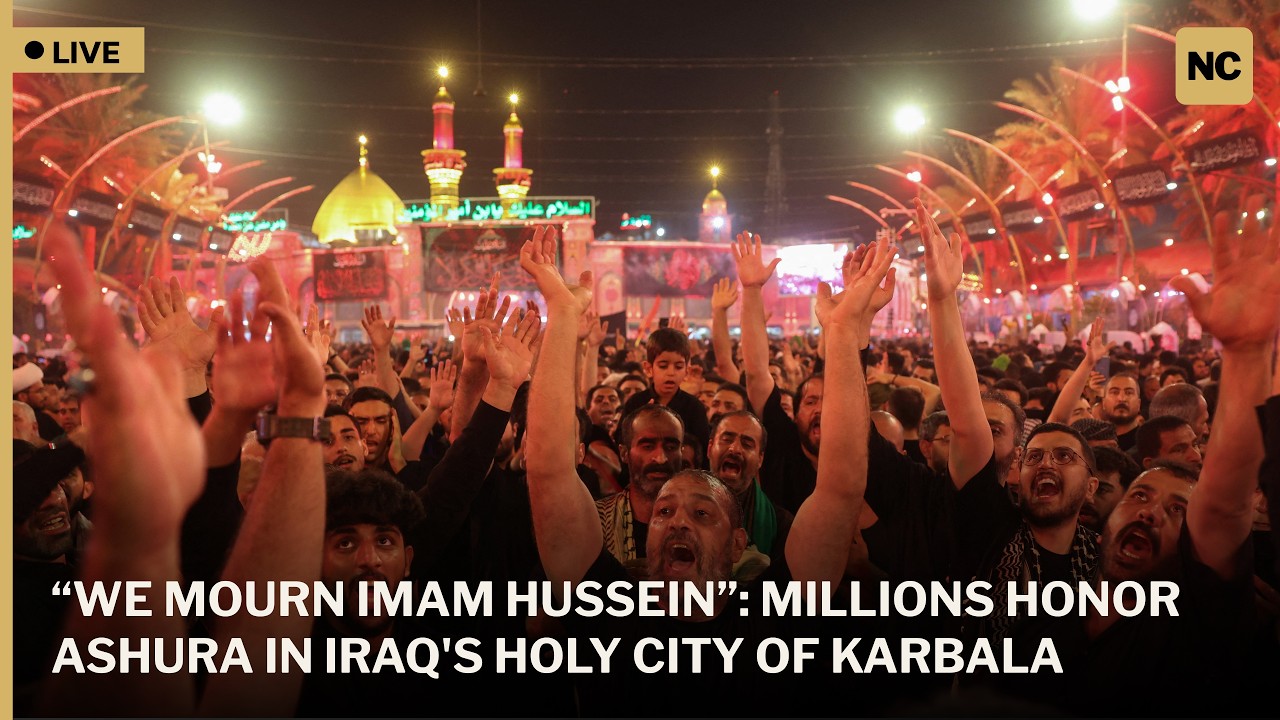 🔴LIVE: &ldquo;Labbaik Ya Hussein&rdquo;: Massive Crowds Gather in Karbala for Ashura Commemoration | AC1W