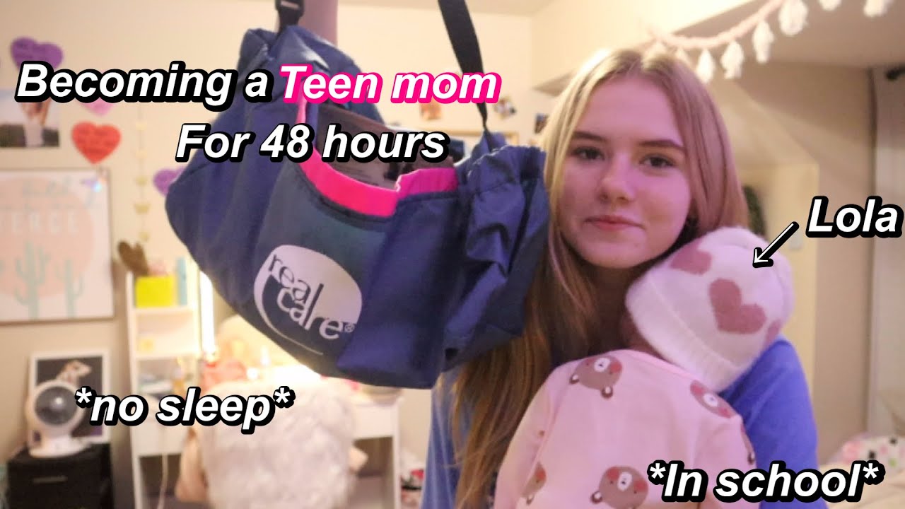 being a teen mom for school (robot baby edition) 🤖👶🏼