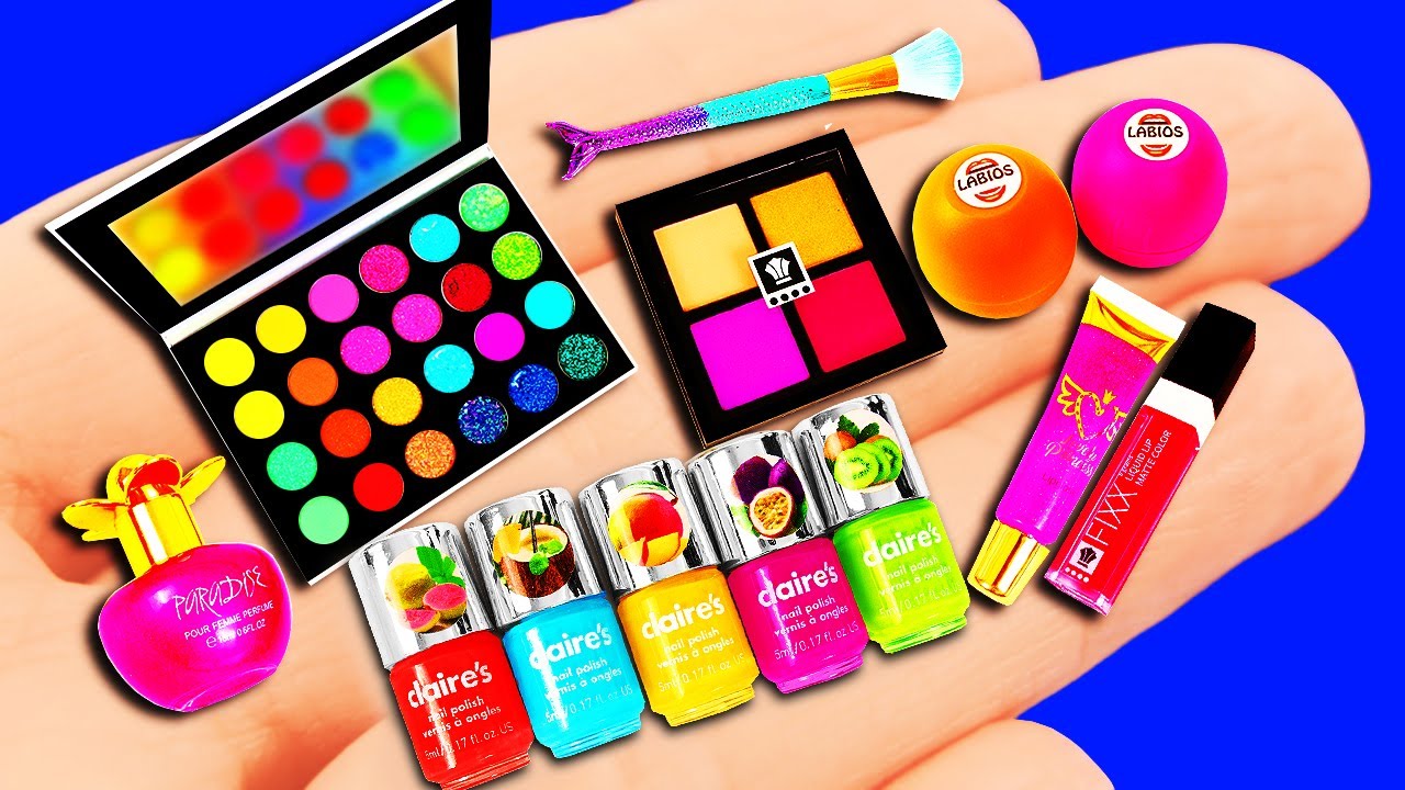 20 DIY Barbie Hacks: Barbie miniature LIQUID PHONE and more!