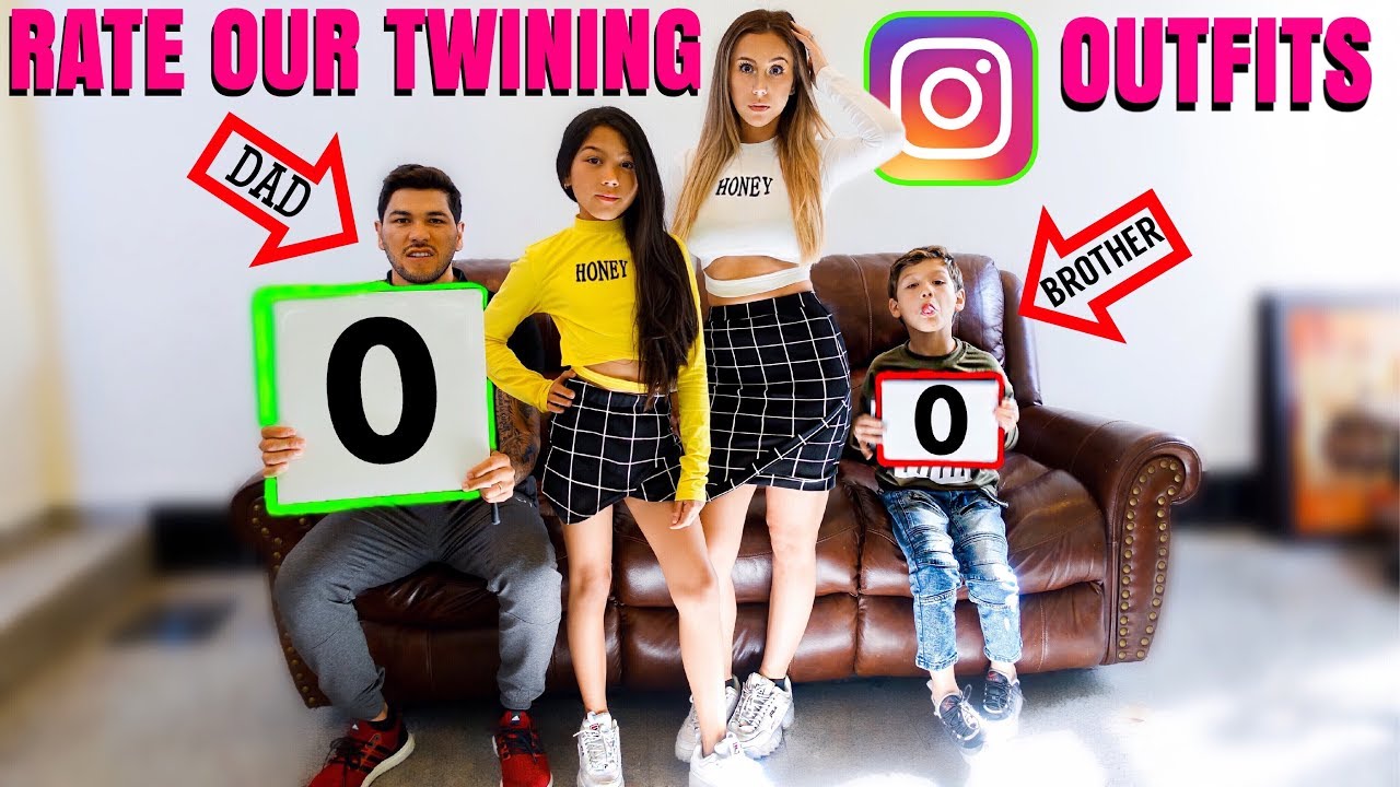 They Rate Our TWINNING INSTAGRAM Outfits!! *GONE WRONG* | Familia Diamond
