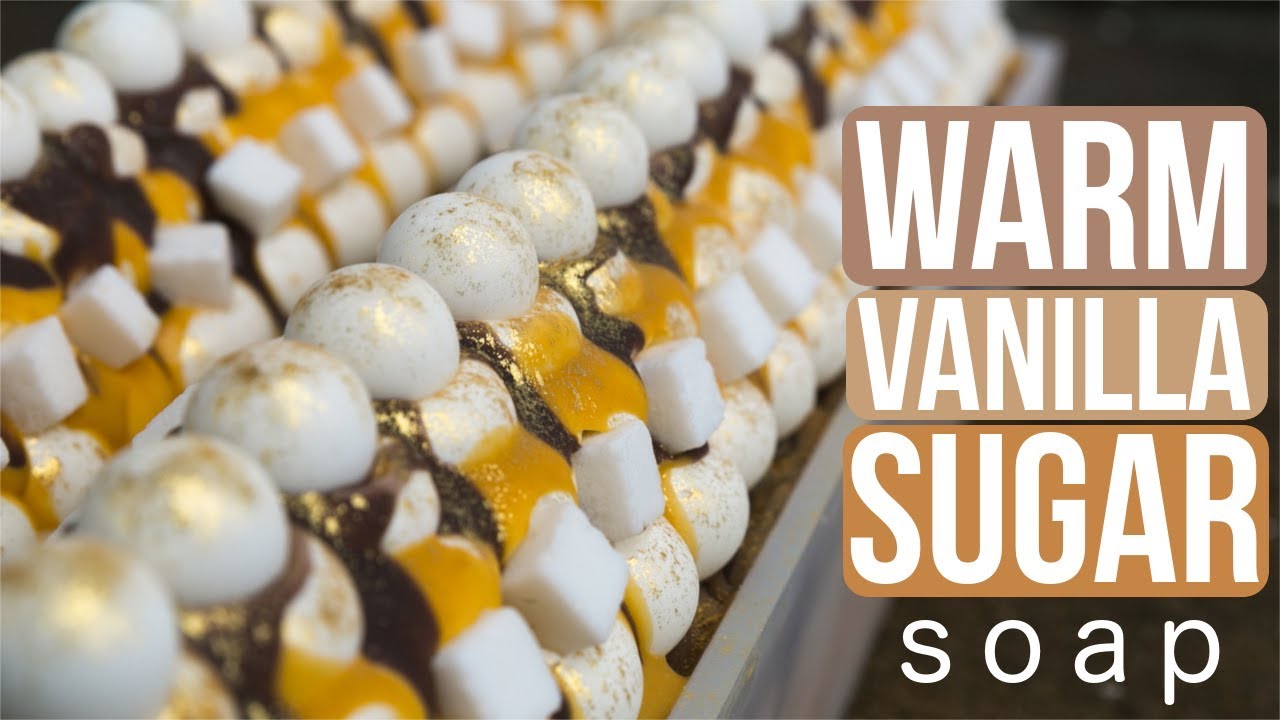 Warm Vanilla Sugar Soap + Split Marble Technique | Royalty Soaps