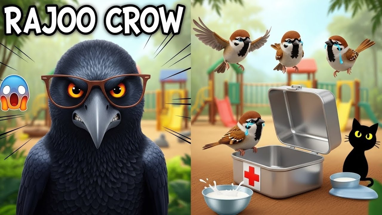 Rajoo Crow – School Ka Don | Lalach, Zulm aur Milaawat ka Anjaam | Moral Jungle Story