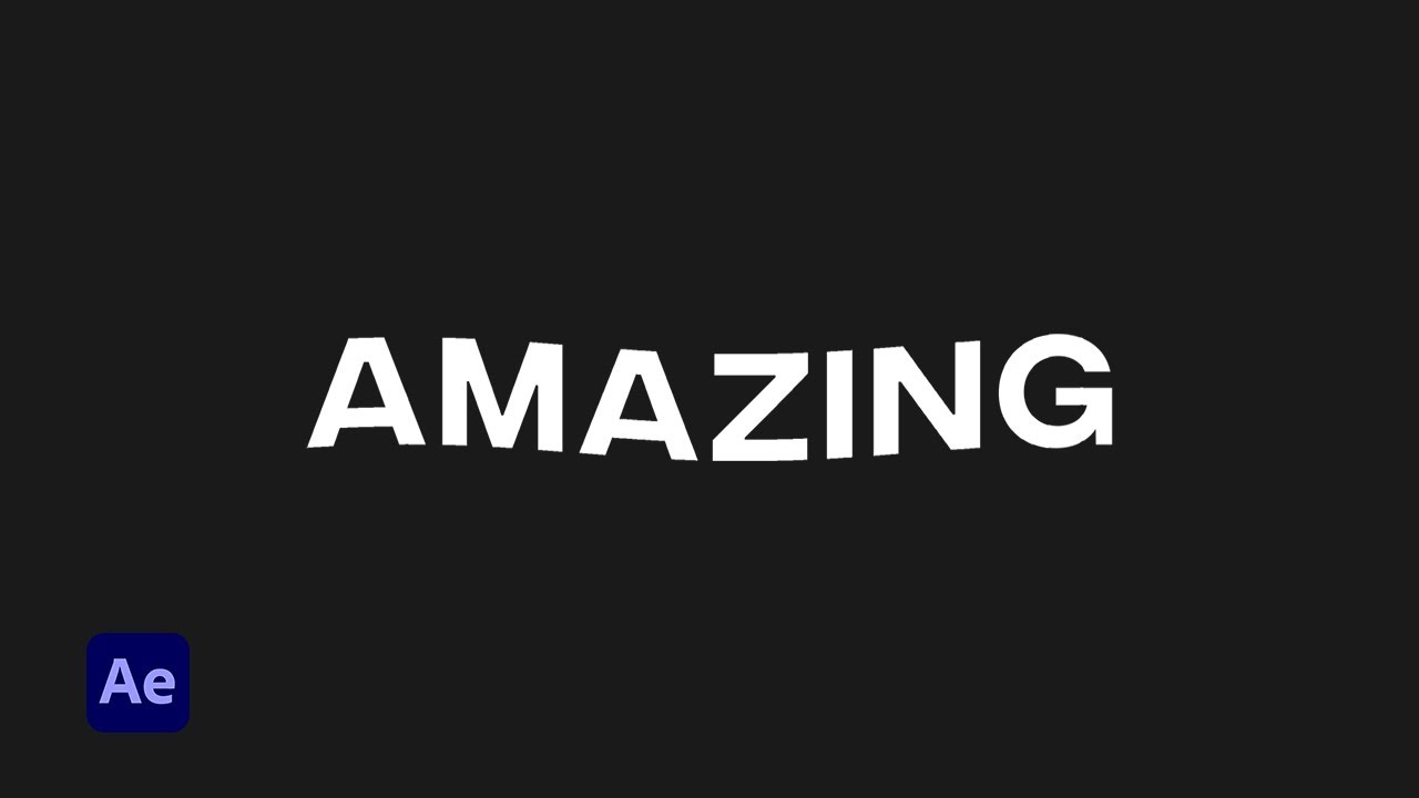 Wave Warp Text - After Effects Tutorial