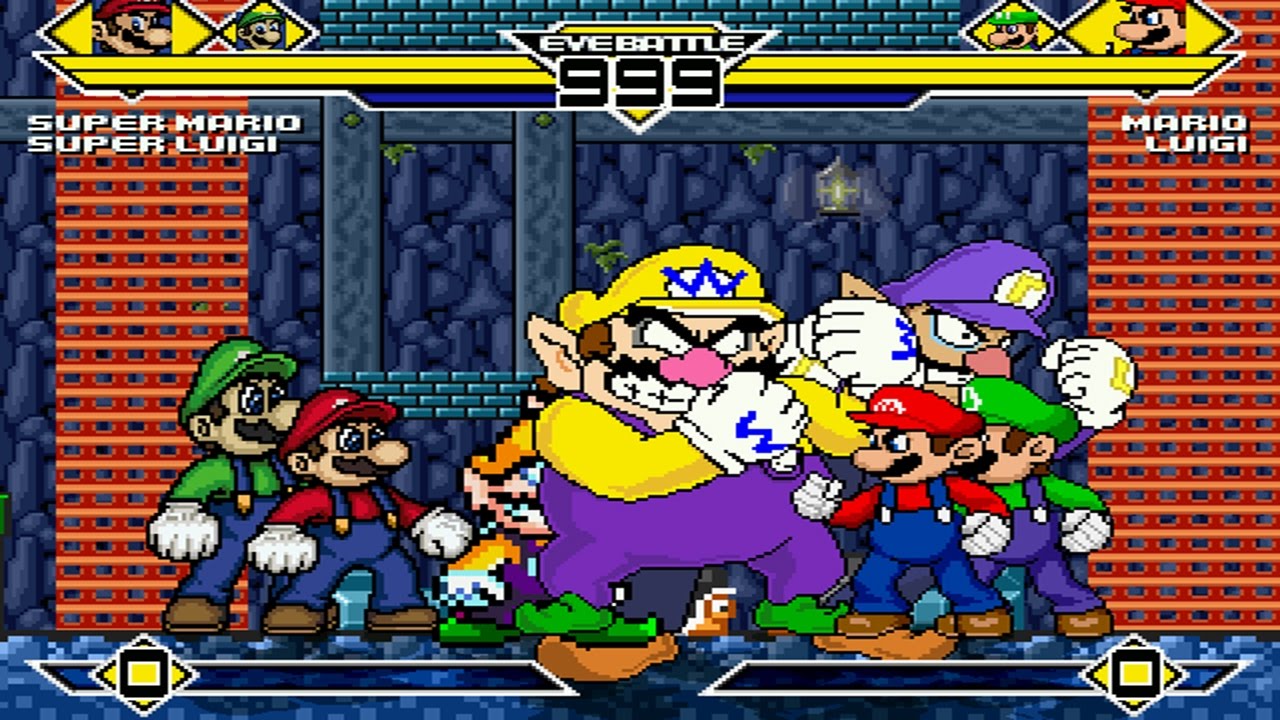 Plumbers Party 4v4 Patch MUGEN 1.0 Battle!!!
