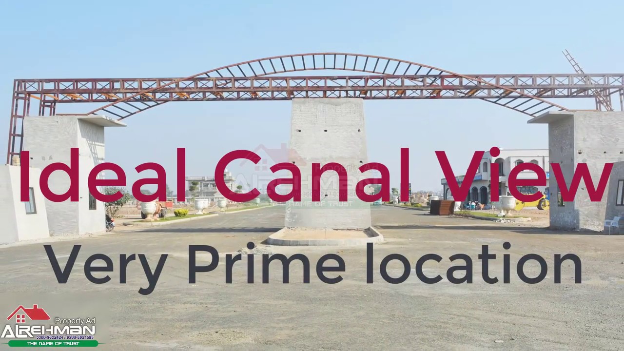 Ideal Canal View | Plots available on Installment | Very Beautiful Town  | Very Low Price